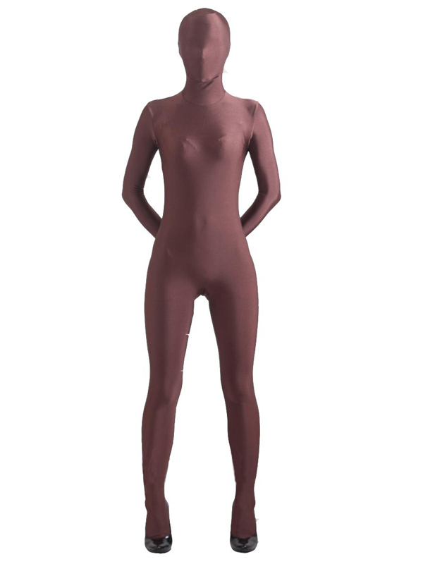 Brown Unisexy Lycra Full Body Zentai Suit